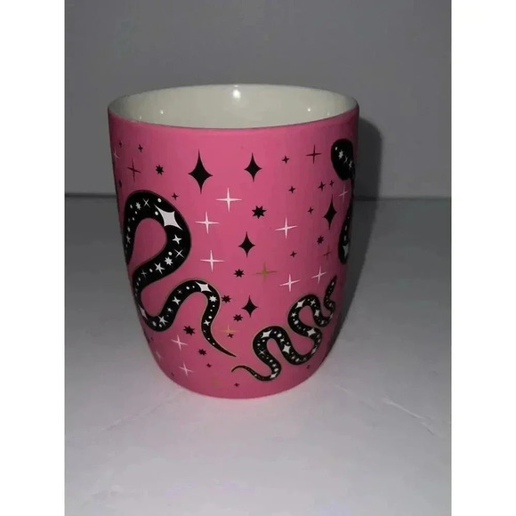 Cobweb & Cauldrons Pink And Black Snakes Mug Viral TikTok - Picture 2 of 4